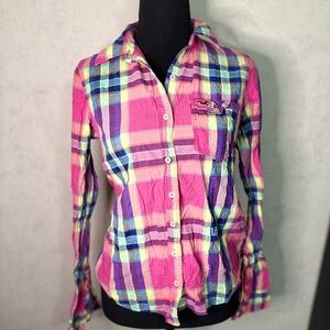 Hollister Multicolor Plaid Shirt